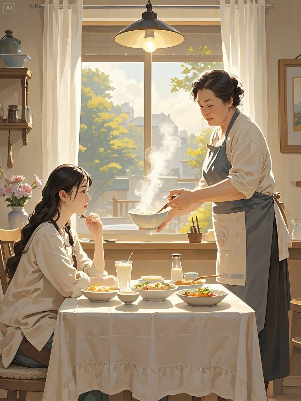 LẬT MẶT MẸ CON DÌ GIÚP VIỆC
