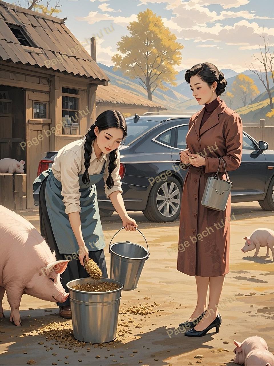 CÔ GÁI NUÔI HEO VÀ CÔ TIỂU THƯ GIẢ