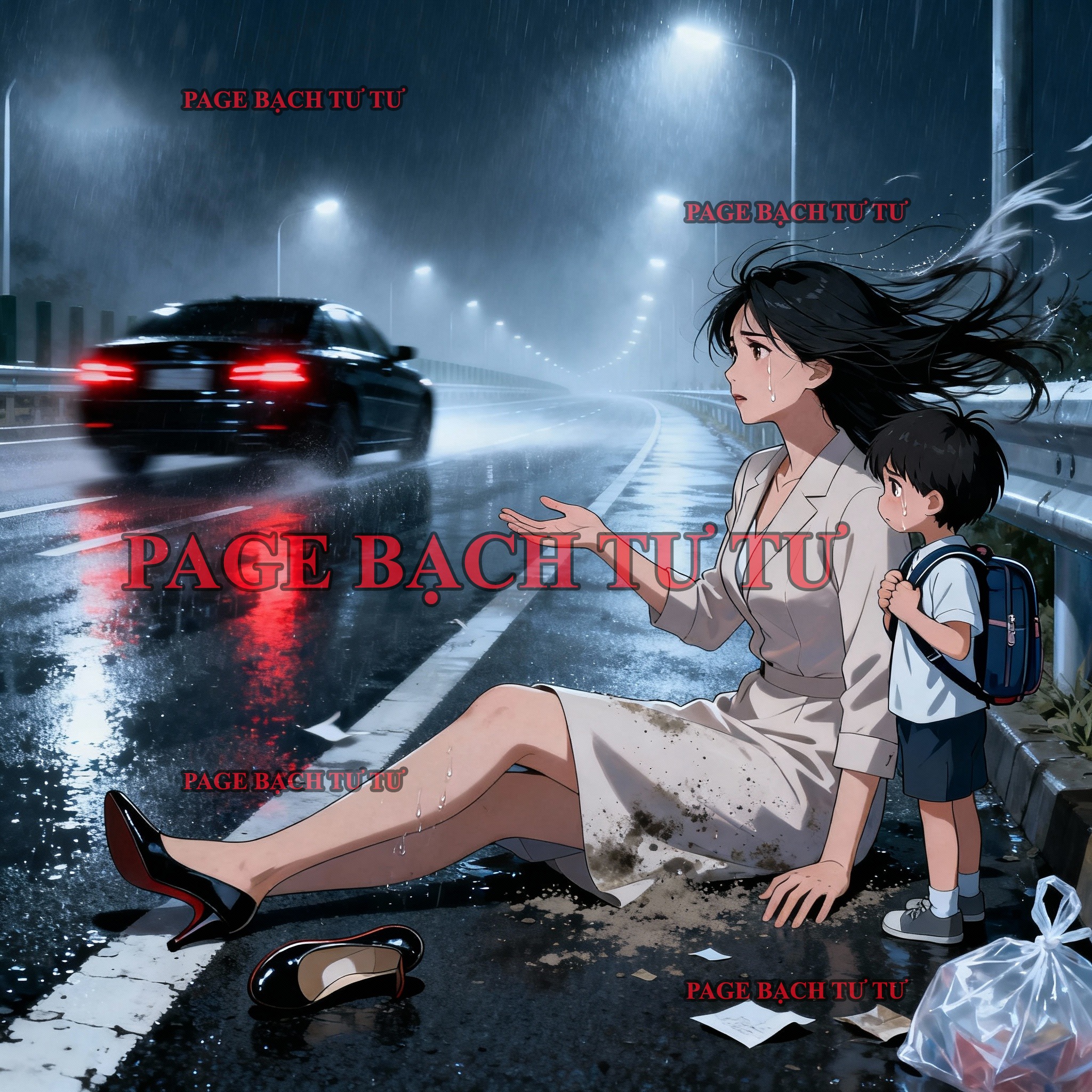 NGƯỜI NẰM LẠI TRÊN CAO TỐC