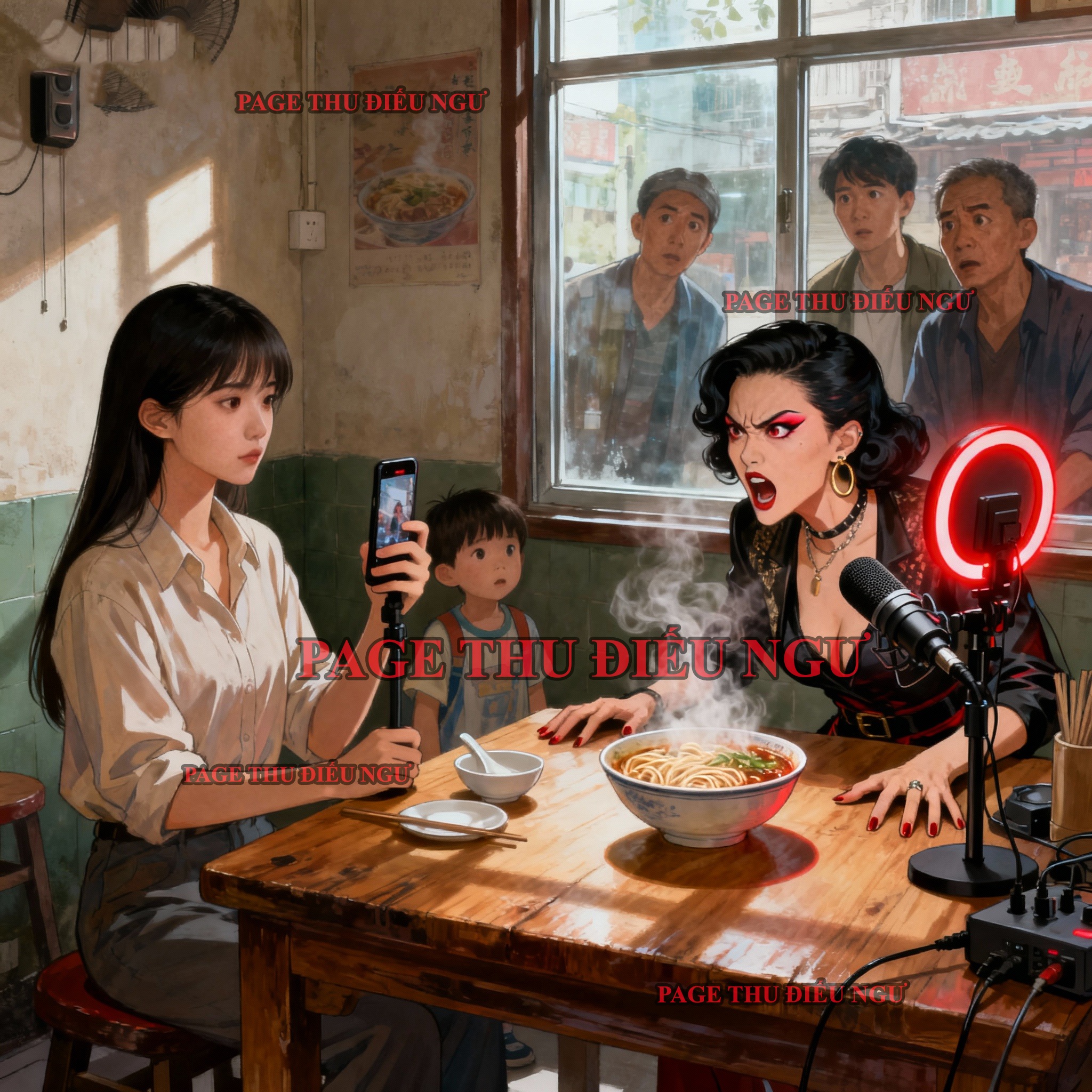 GƯƠNG MẶT DƯỚI ÁNH ĐÈN