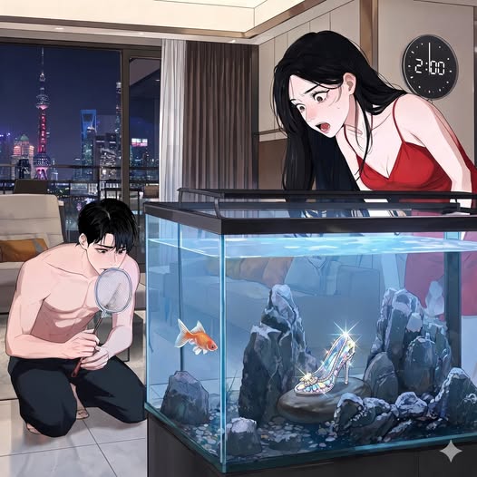 Chồng tôi thu nhỏ nhân tình rồi giấu trong bể cá