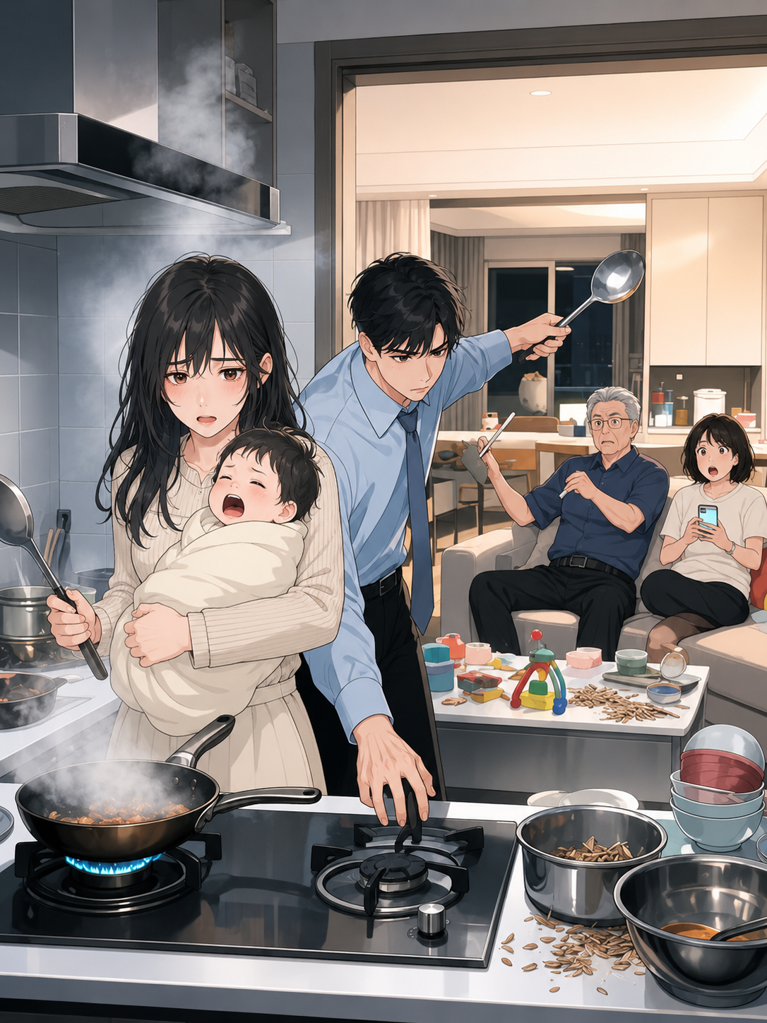 SAU CÁNH CỬA PHÒNG BẾP